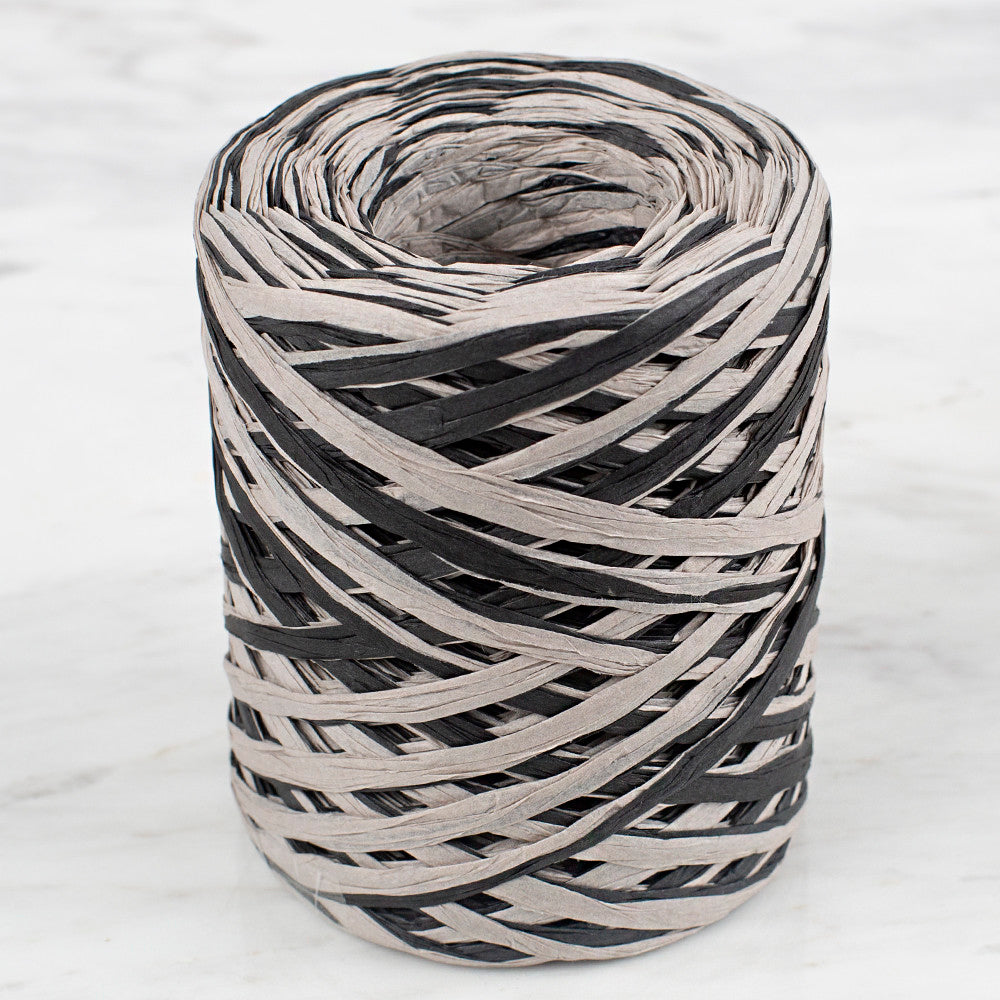 Loren Natural Raffia Paper Yarn, Variegated, 50 gr