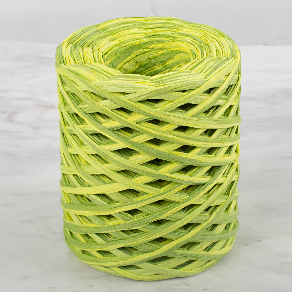 Loren Natural Raffia Paper Yarn, Variegated, 50 gr