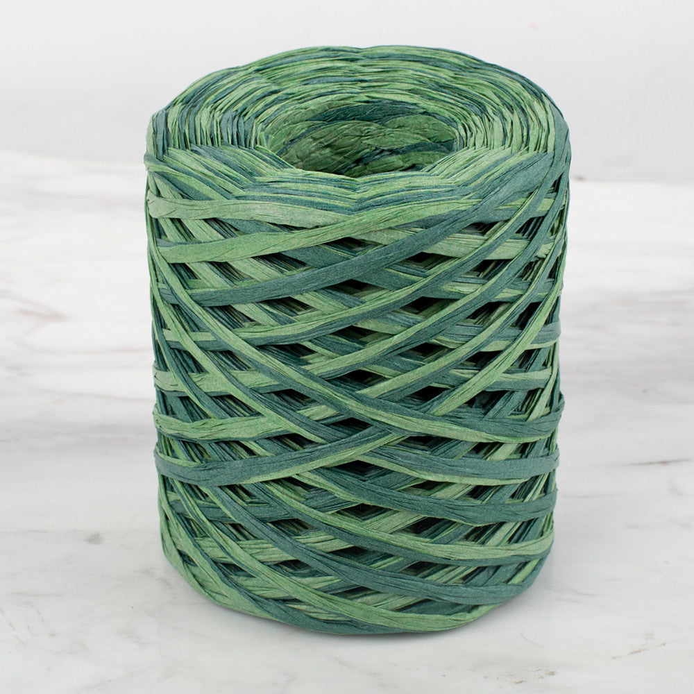 Loren Natural Raffia Paper Yarn, Variegated, 50 gr