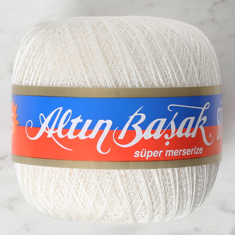 Altınbaşak Süper No:60 Lace Thread Ball, Cream