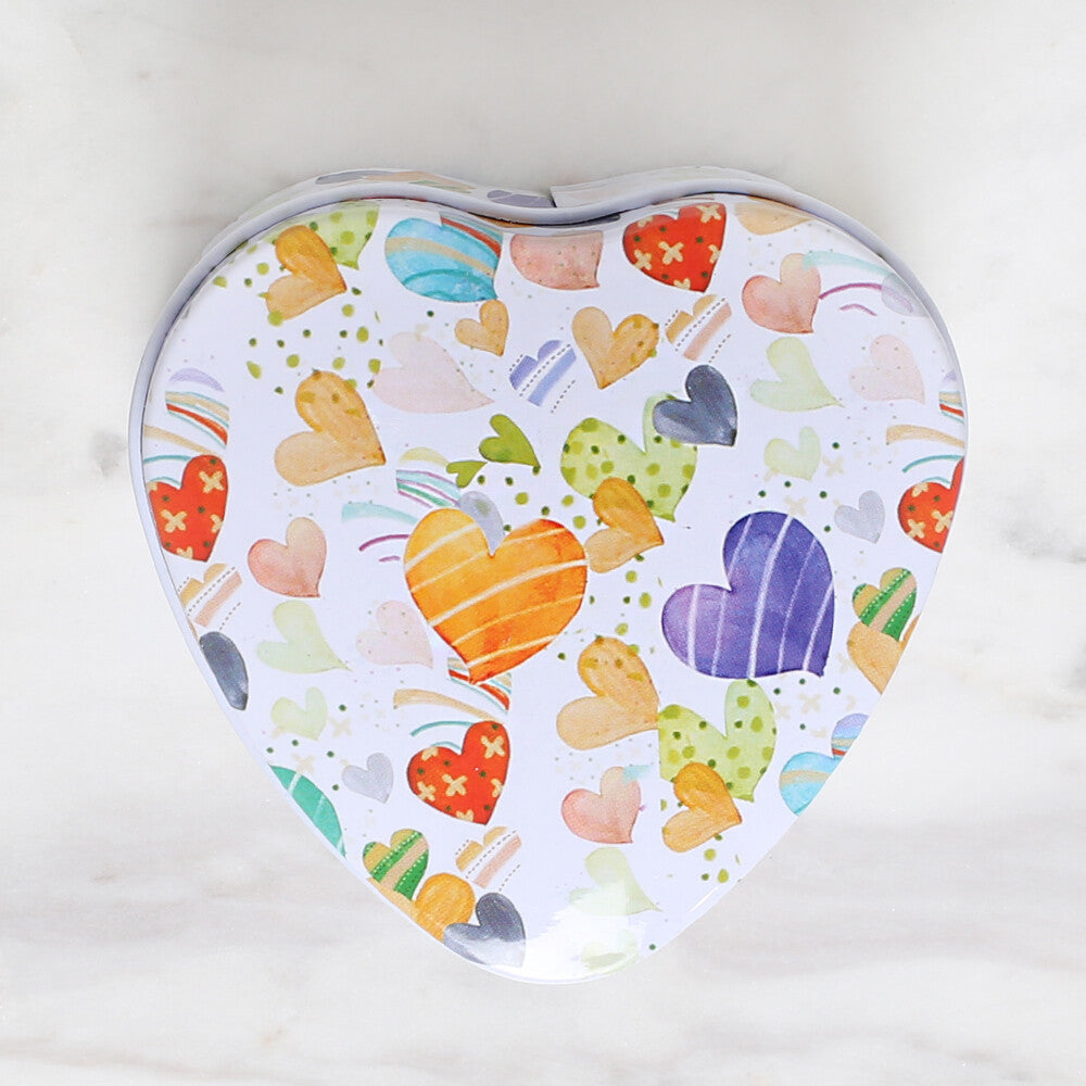 Loren Heart Shaped Small Size Tin Box