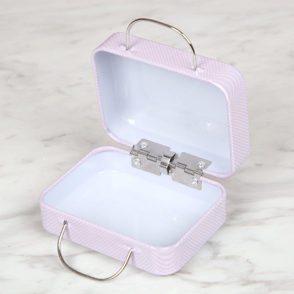 Nas Metal Storage Box Bag - Pink