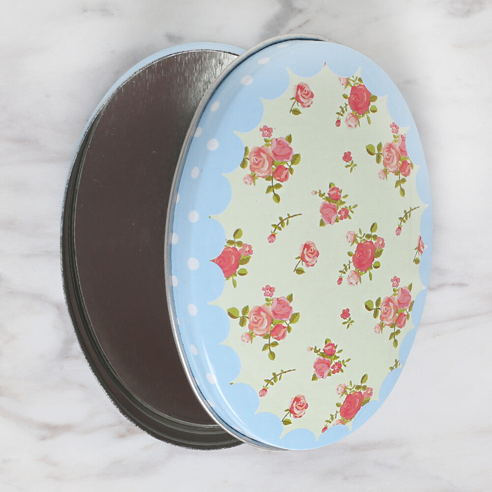 Loren Oval Shaped Tin Storage Box