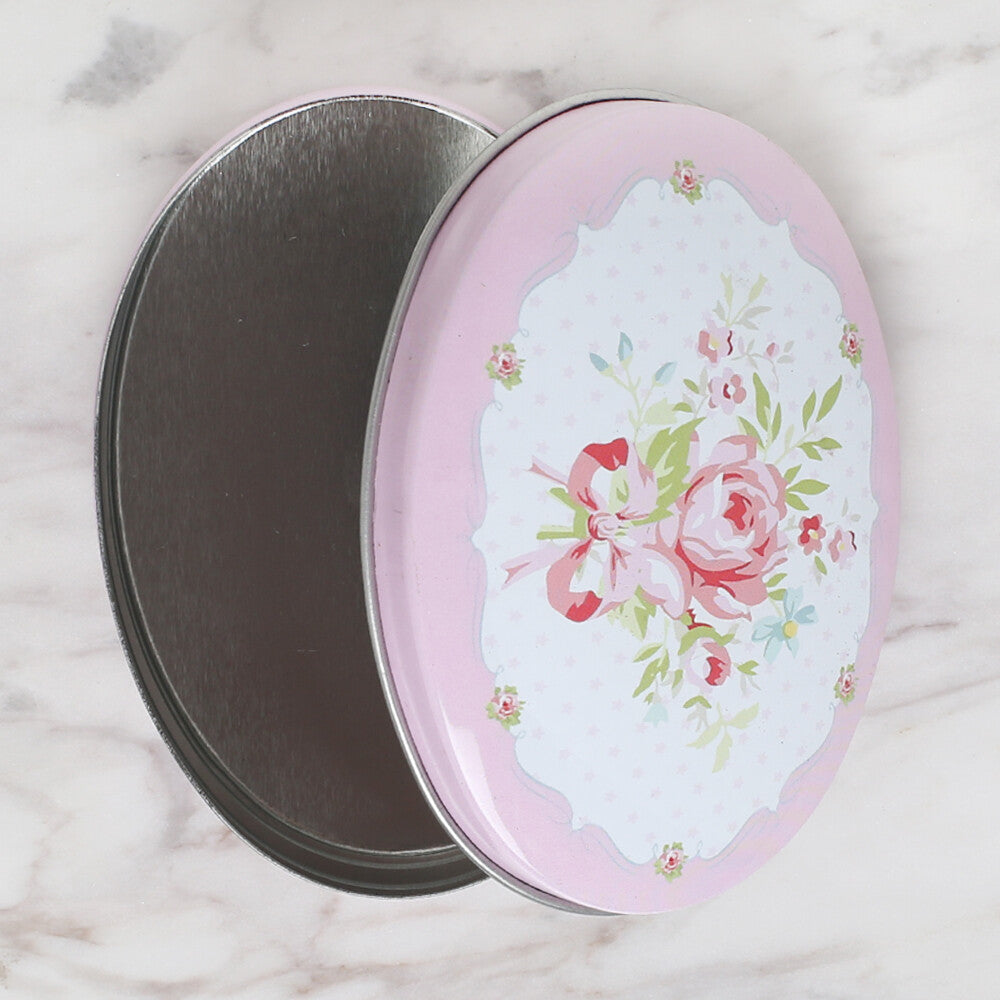 Loren Oval Shaped Tin Storage Box