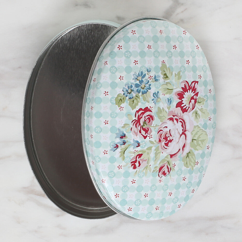 Loren Oval Shaped Tin Storage Box