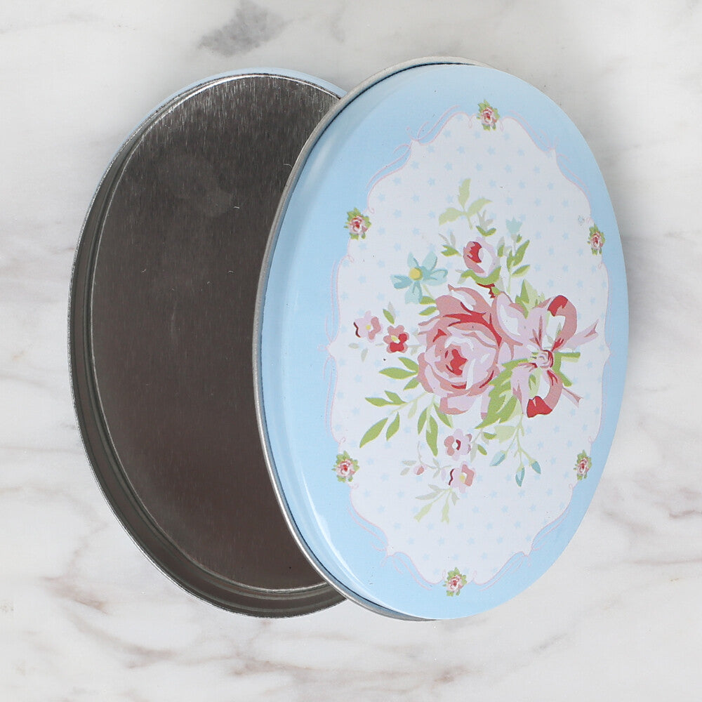 Loren Oval Shaped Tin Storage Box