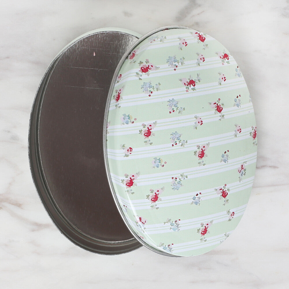 Loren Oval Shaped Tin Storage Box