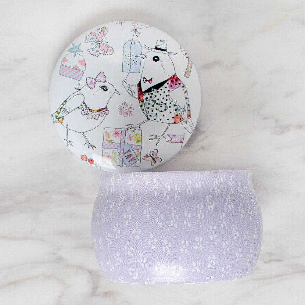 Loren Round Shaped Tin Storage Box