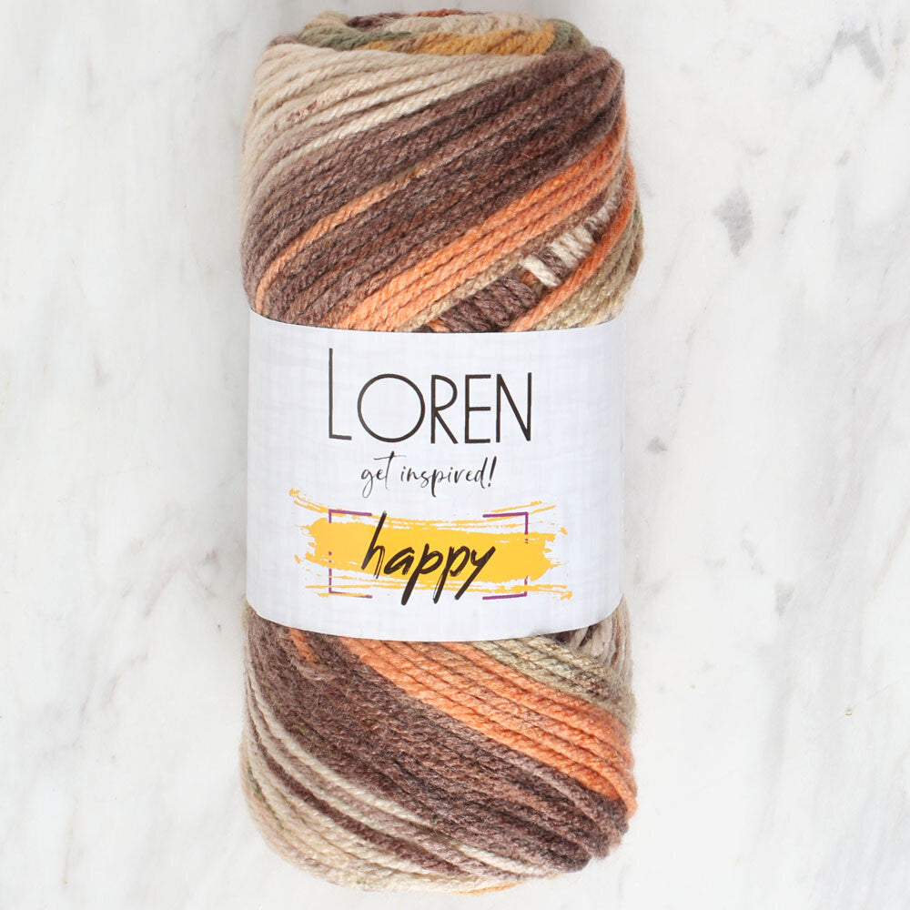 Loren Happy Knitting Yarn, Variegated - RH007