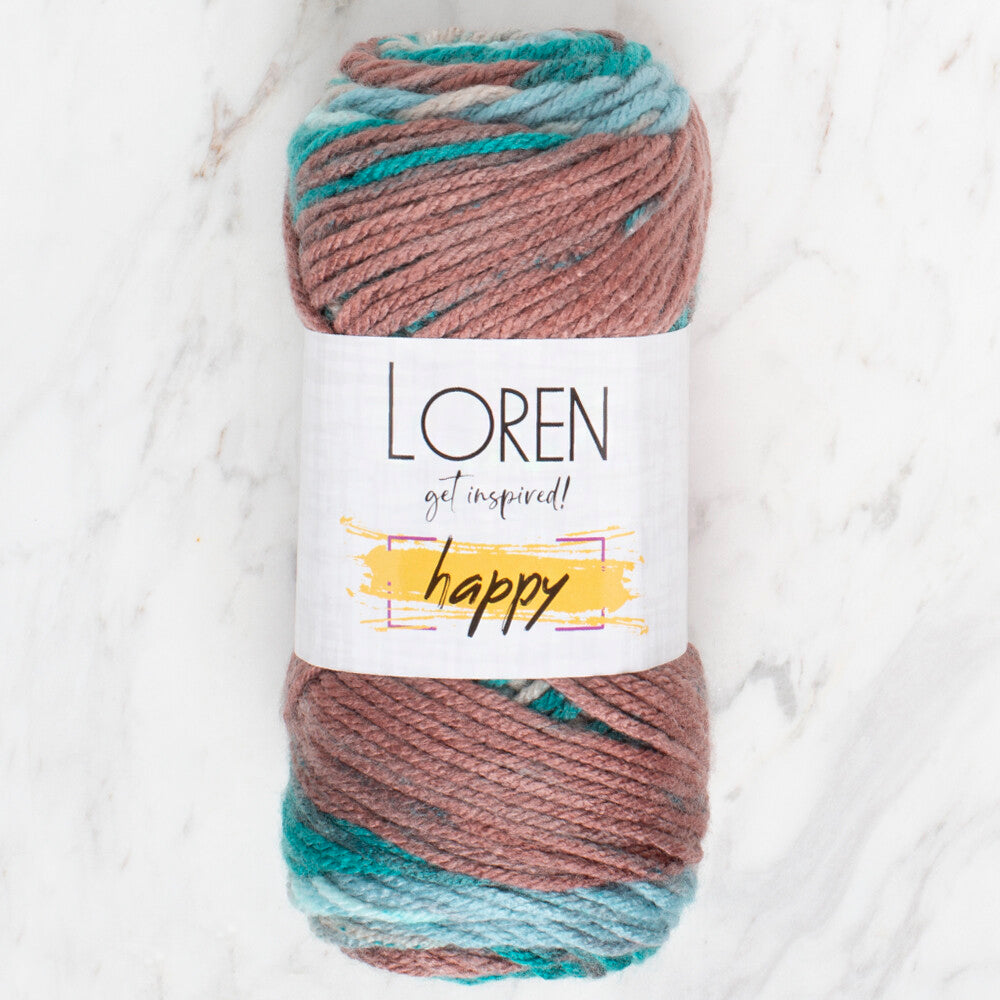 Loren Happy Knitting Yarn, Variegated - RH018