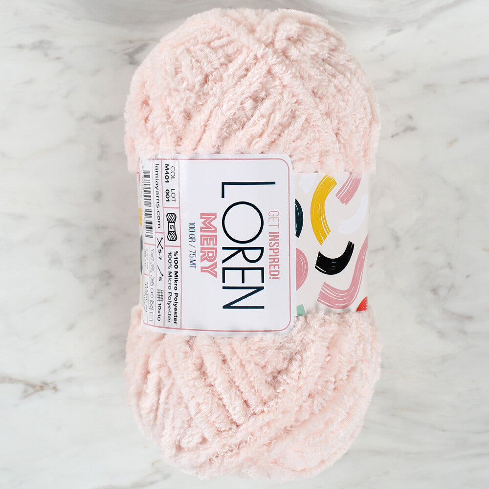 Loren Mery Yarn, Powder Pink - M401