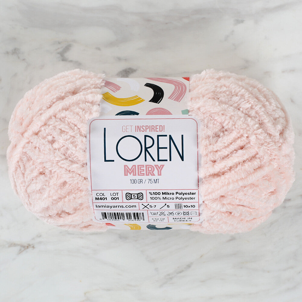 Loren Mery Yarn, Powder Pink - M401