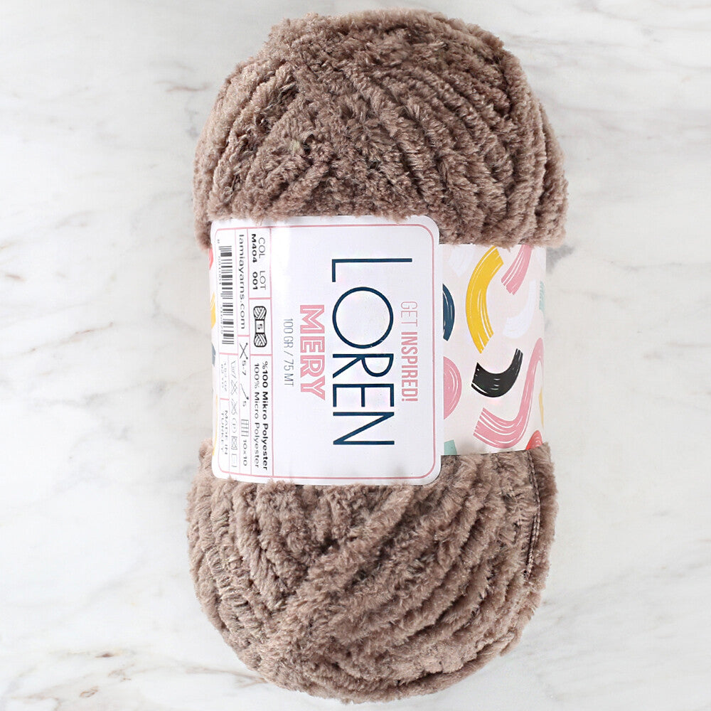 Loren Mery Vizon Yarn, Mink - M404