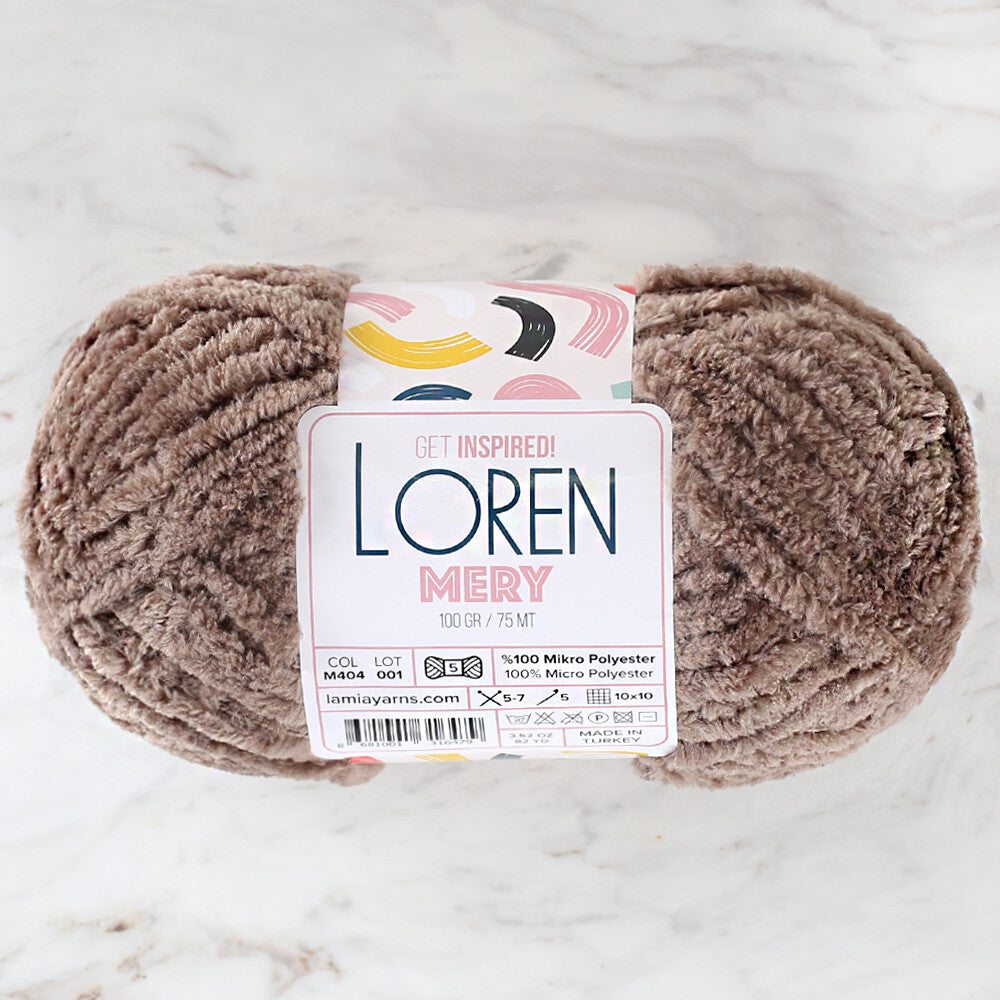 Loren Mery Vizon Yarn, Mink - M404