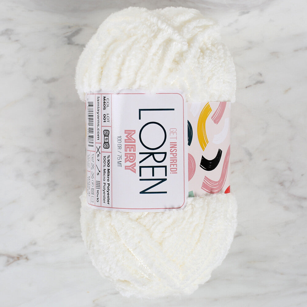 Loren Mery Yarn, Cream - M405