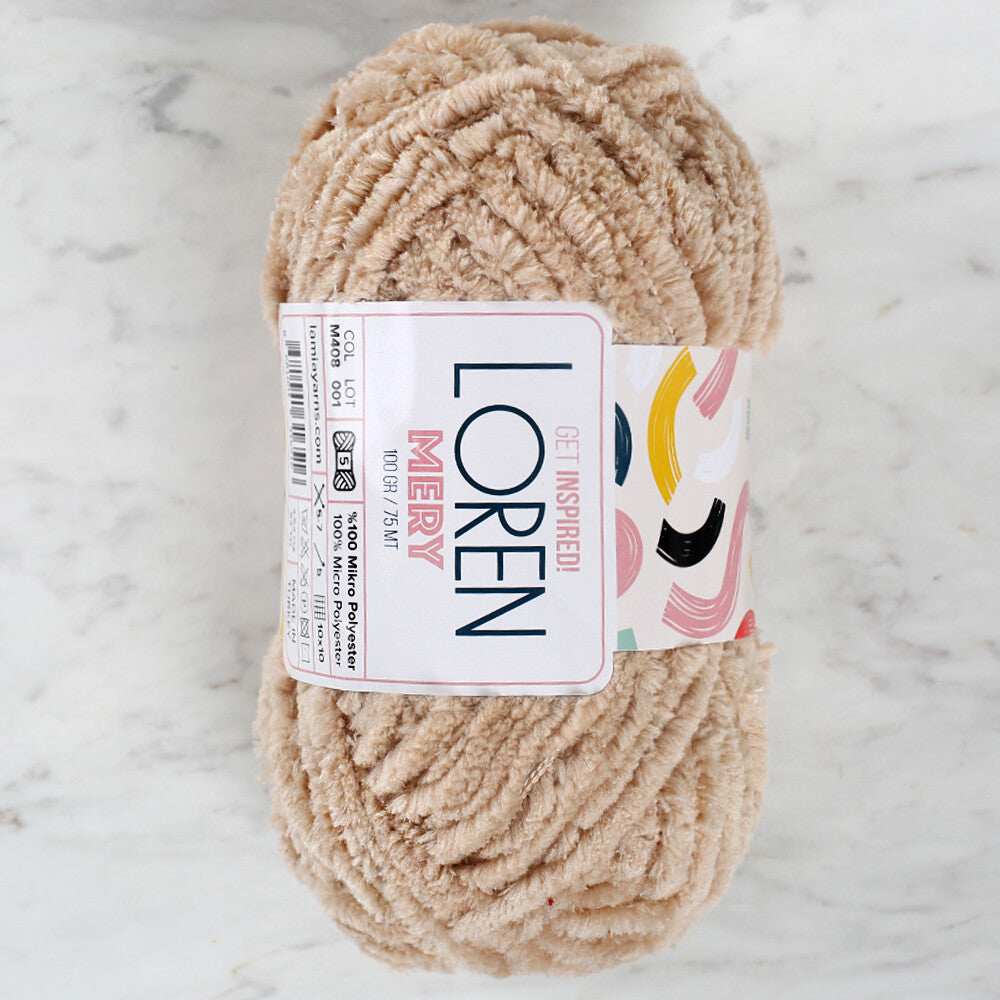 Loren Mery Yarn, Beige - M408