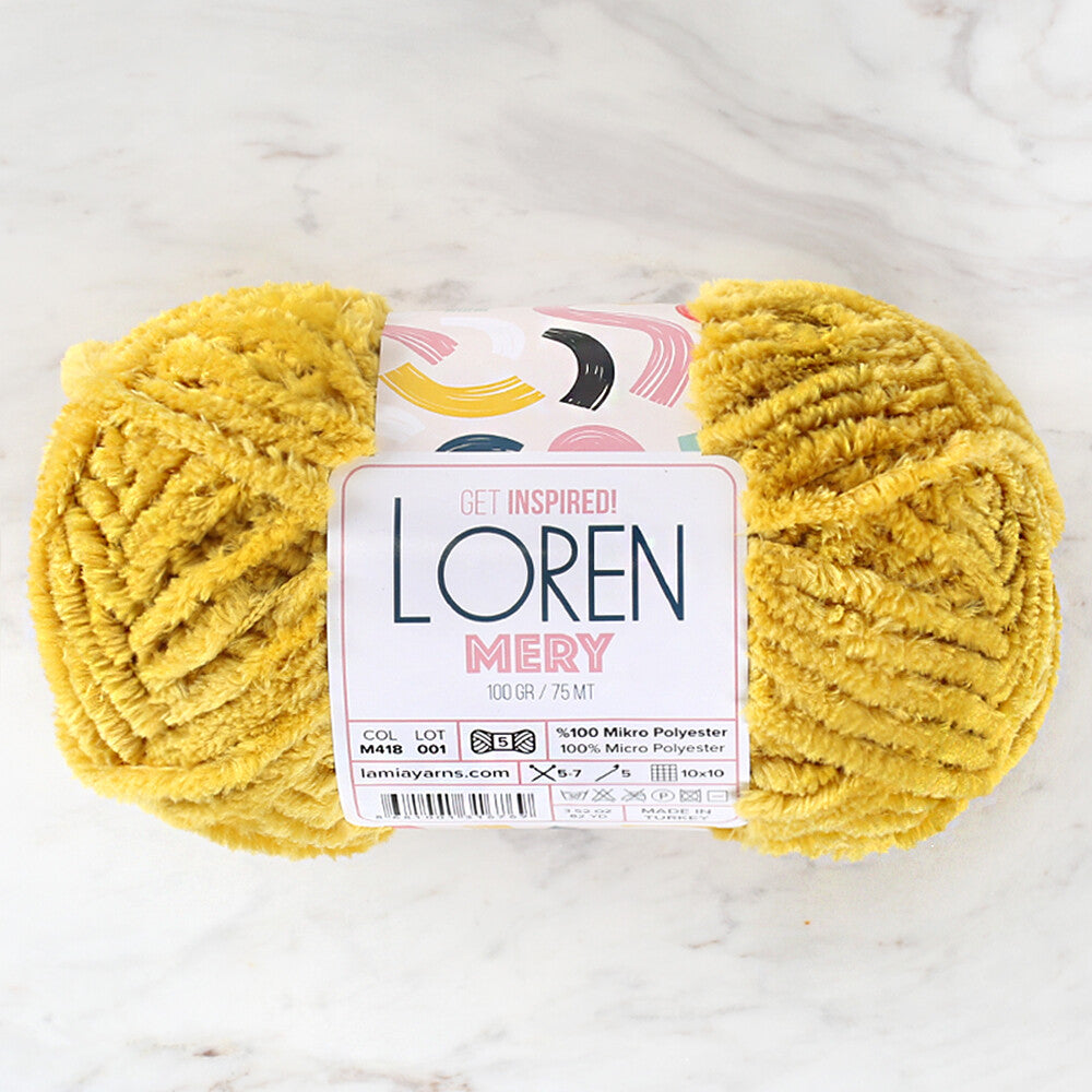 Loren Mery Yarn, Mustard - M409