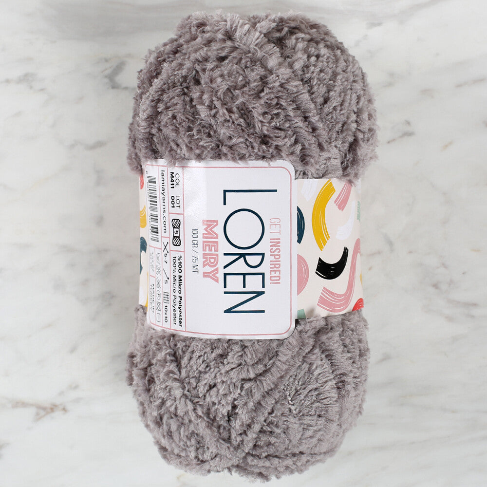 Loren Mery Yarn, Grey - M411