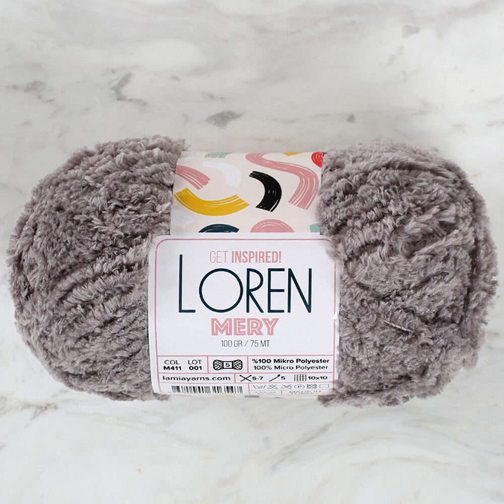 Loren Mery Yarn, Grey - M411