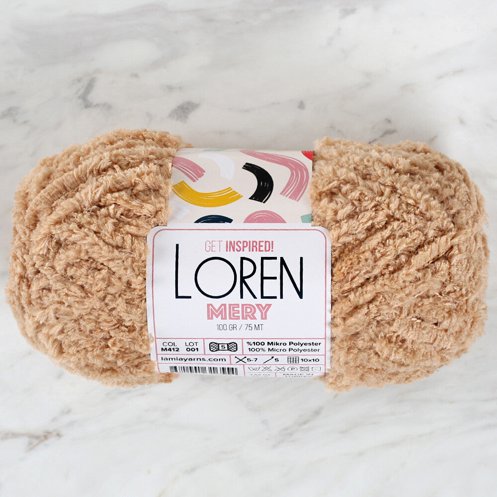 Loren Mery Yarn, Beige - M412