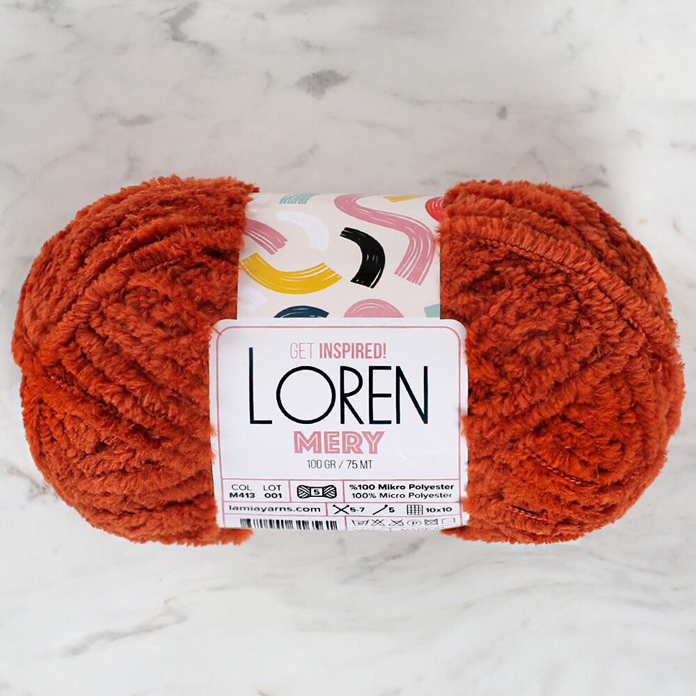 Loren Mery Yarn, Brick - M413