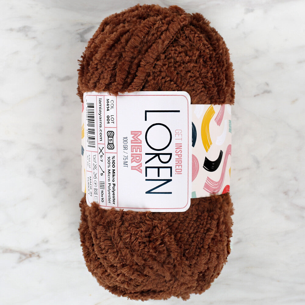 Loren Mery Yarn, Brown - M414