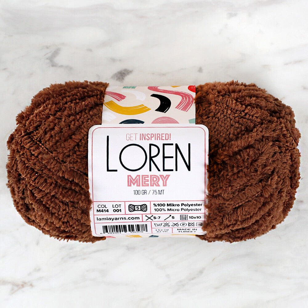 Loren Mery Yarn, Brown - M414