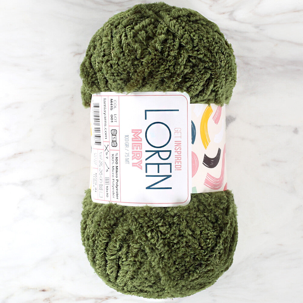 Loren Mery Yarn, Green - M415