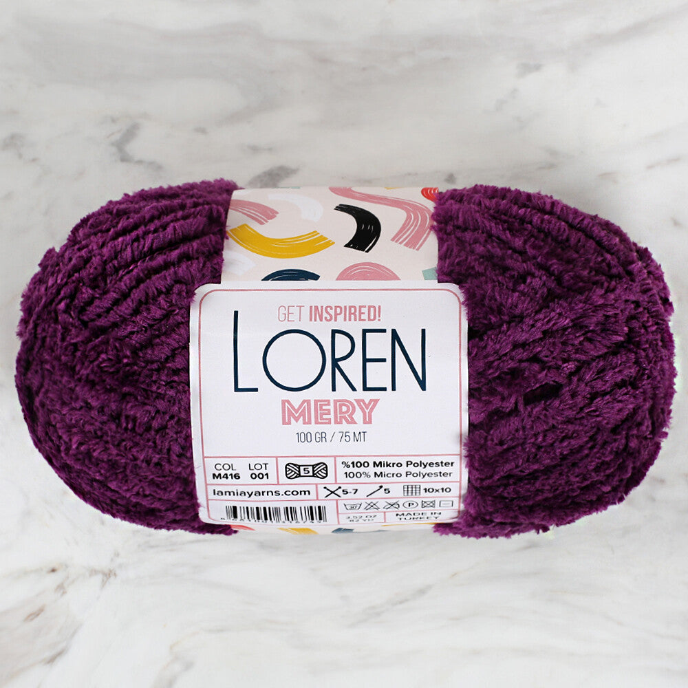 Loren Mery Yarn, Purple - M416