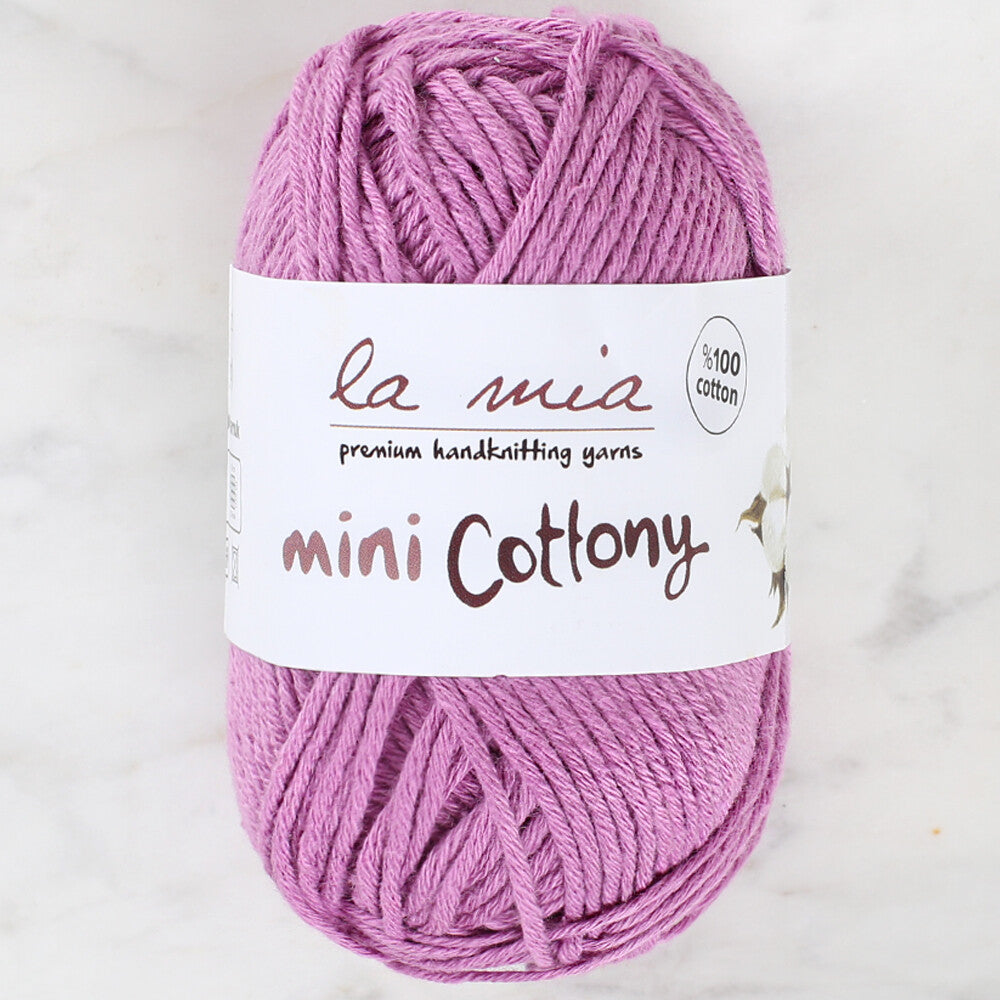 La Mia Mini Cottony 25g  Baby Yarn, Purple - L010