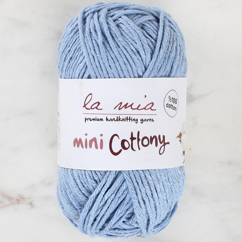 La Mia Mini Cottony 25 g Baby Yarn, Blue - L009