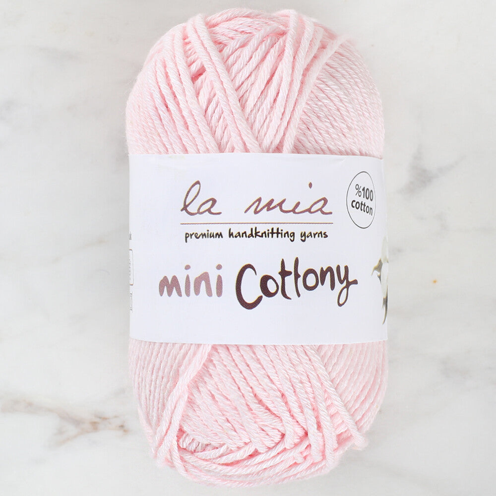 La Mia Mini Cottony 25 g Baby Yarn, Pink - L007