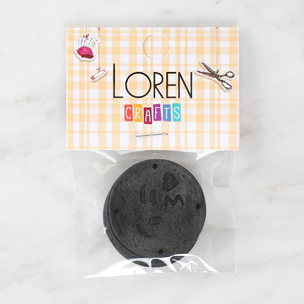 Loren Handmade Leather Button  - 1509