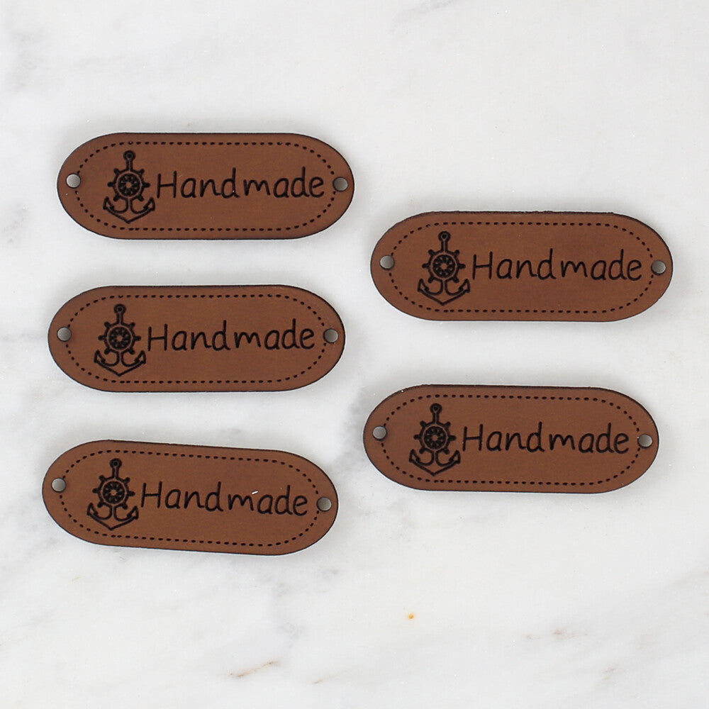 Loren Crafts 5 Pcs Handmade Leather Badge - 1592