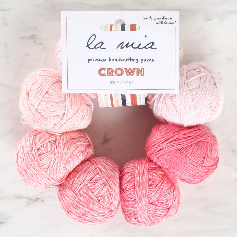 La Mia Crown Yarn, Pink - L901