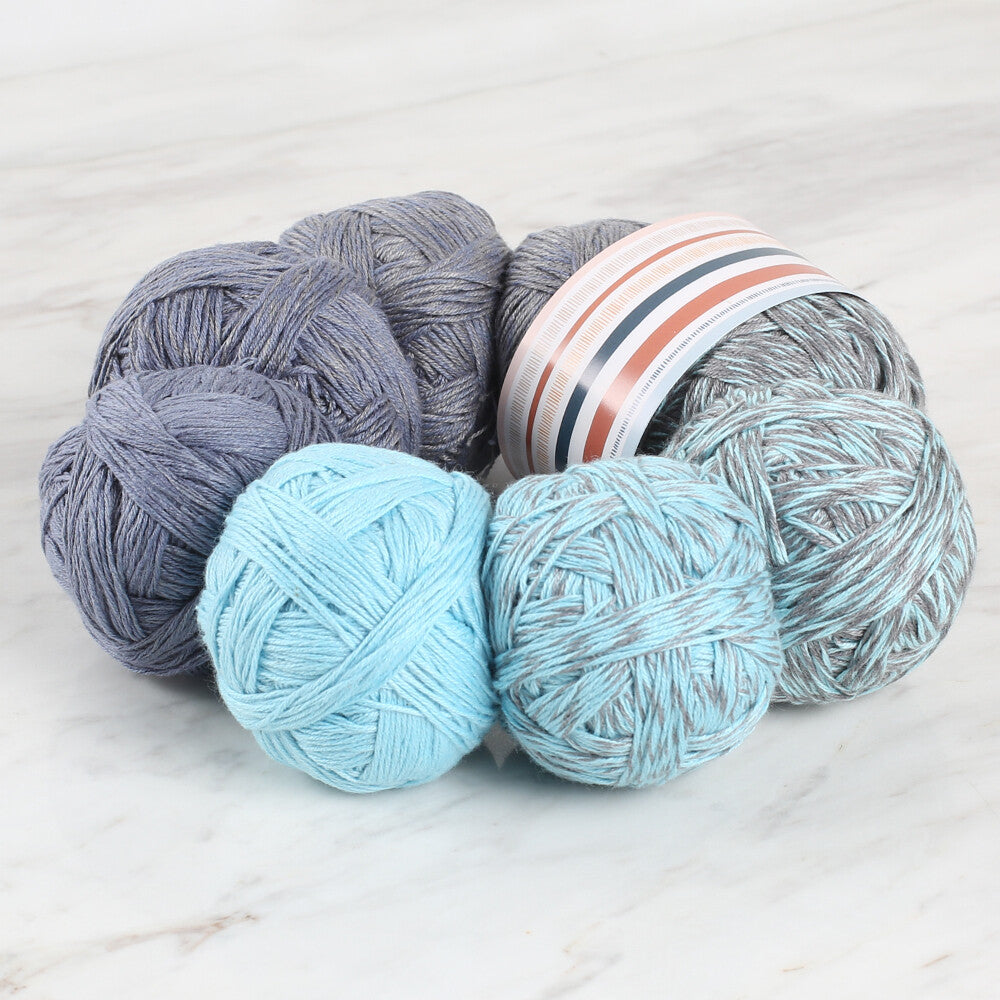 La Mia Crown Yarn, Blue - L904