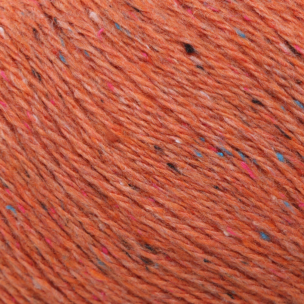 La Mia Re-Tweed Melange Yarn, Orange - L144