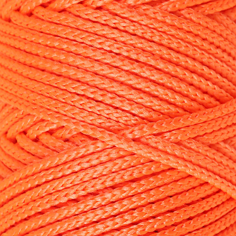 Loren Macrame Knitting Yarn, Neon Orange - L113