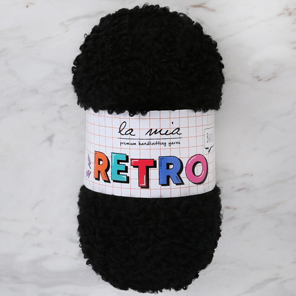 La Mia Retro Yarn, Black - LM6500