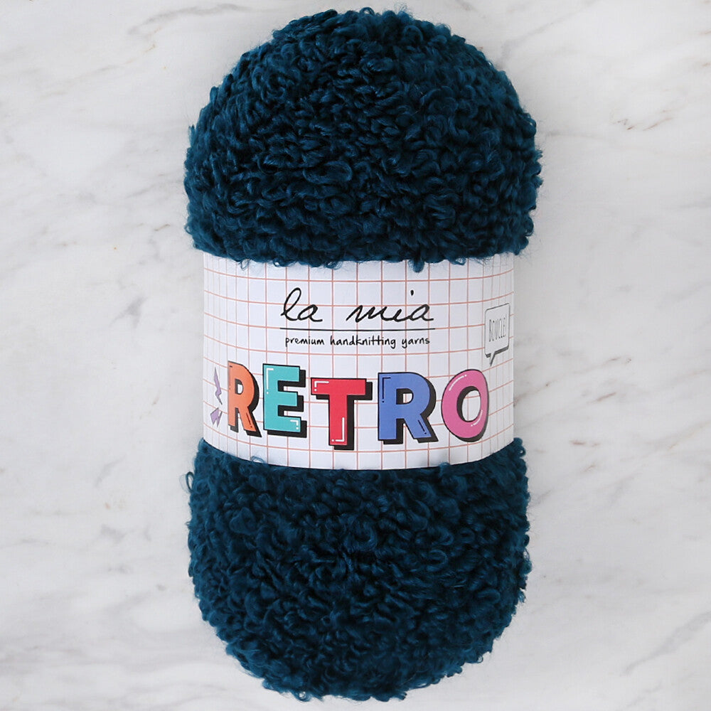 La Mia Retro Yarn, Petrol Blue - LM5206