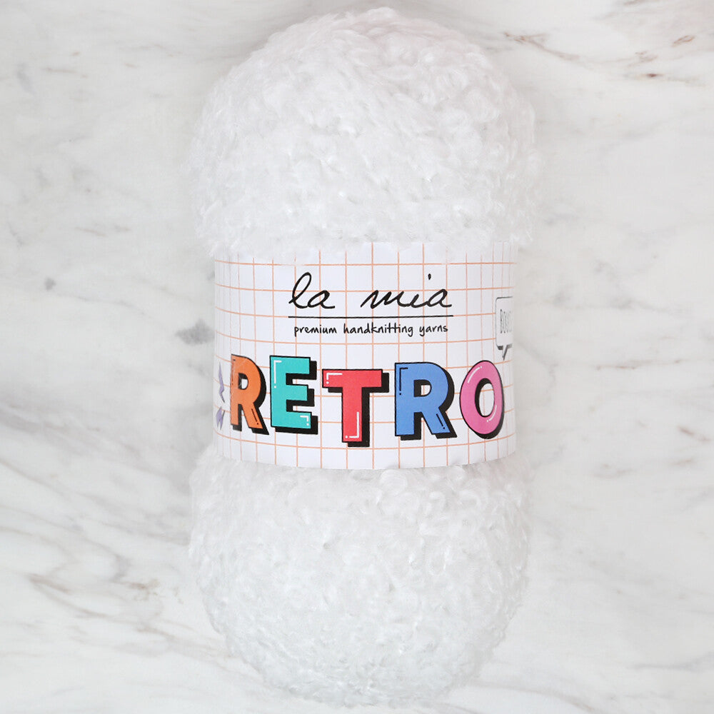 La Mia Retro Yarn, White - LM1002