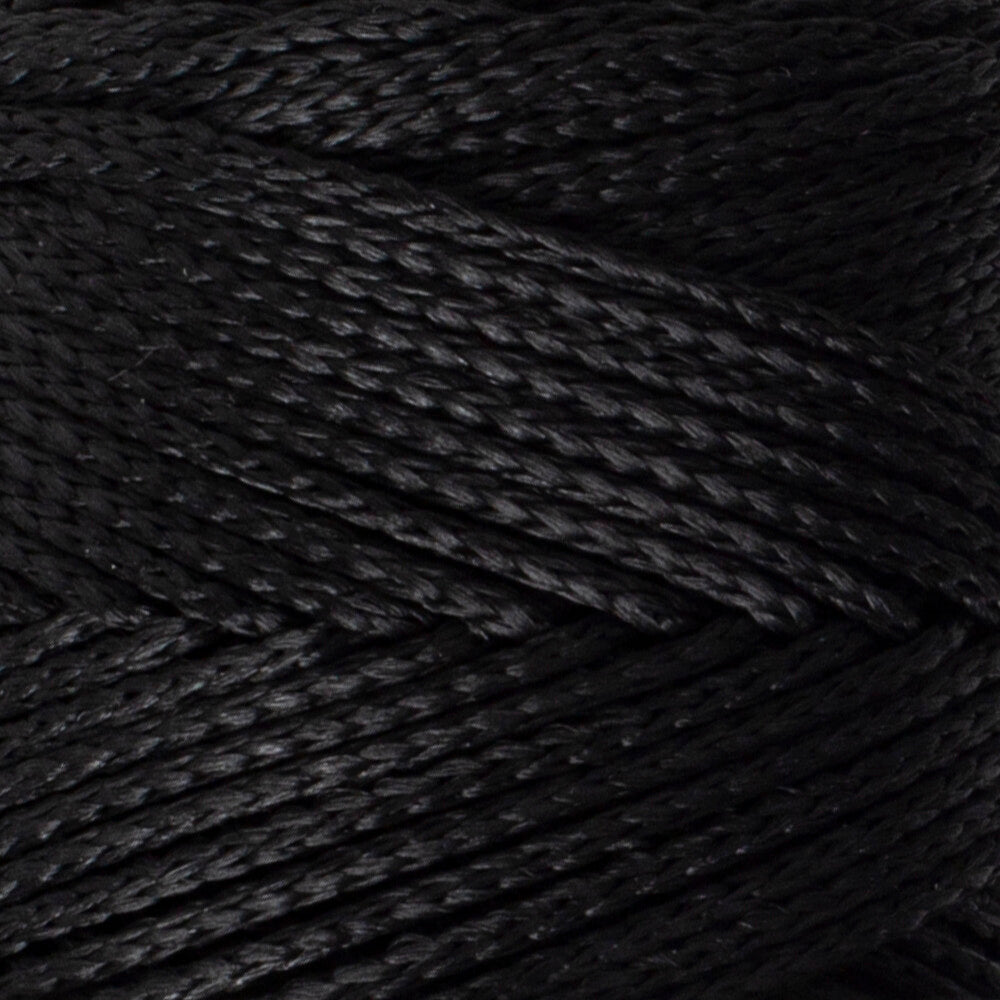 Loren Macrame Knitting Yarn, Black - RM 001