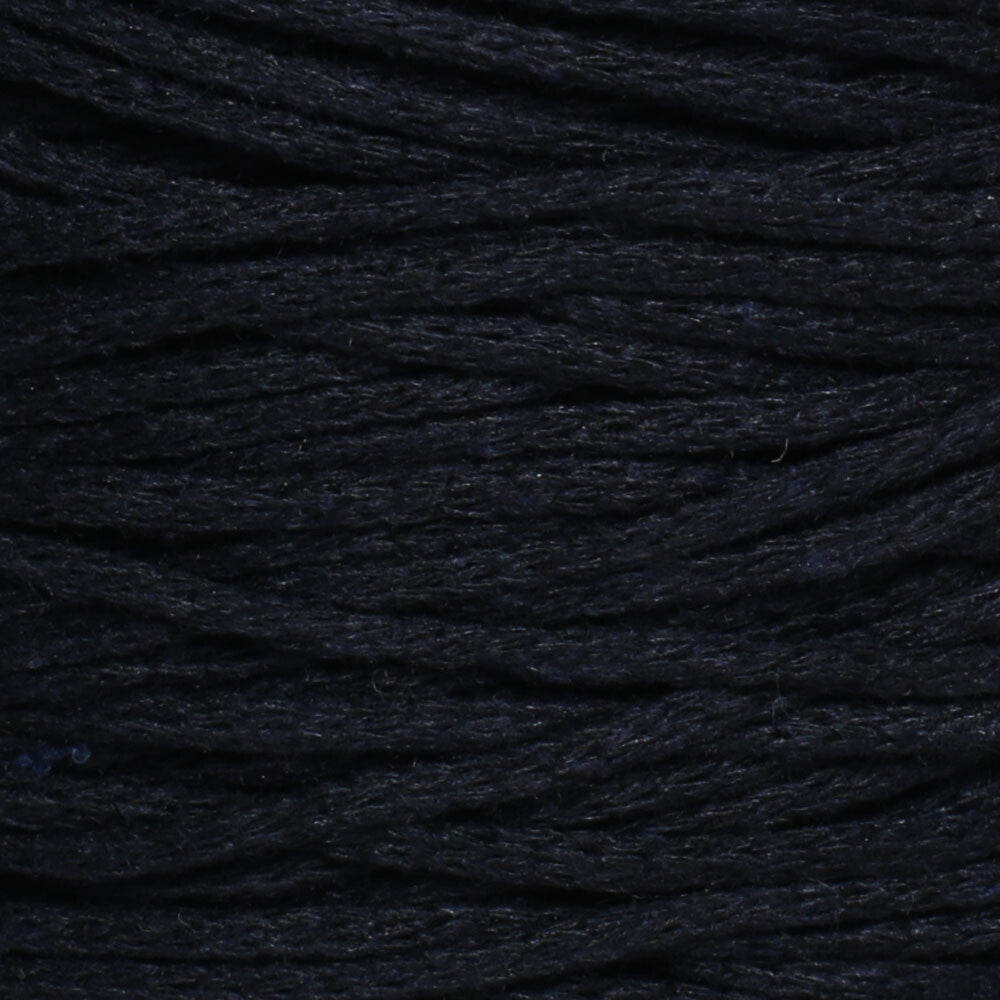 Loren Cotton Macrame Yarn, Navy Blue - R005