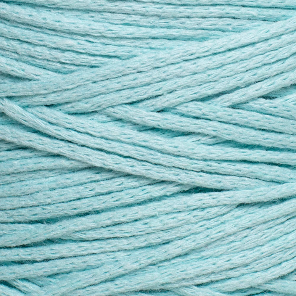 Loren Cotton Macrame Yarn, Cyan - R058