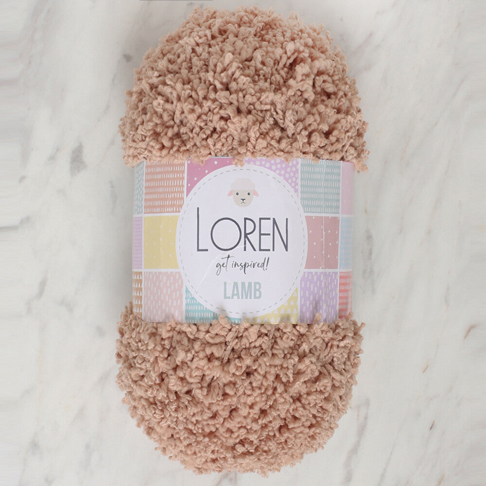 Loren Lamb Baby Yarn, Beige - R083