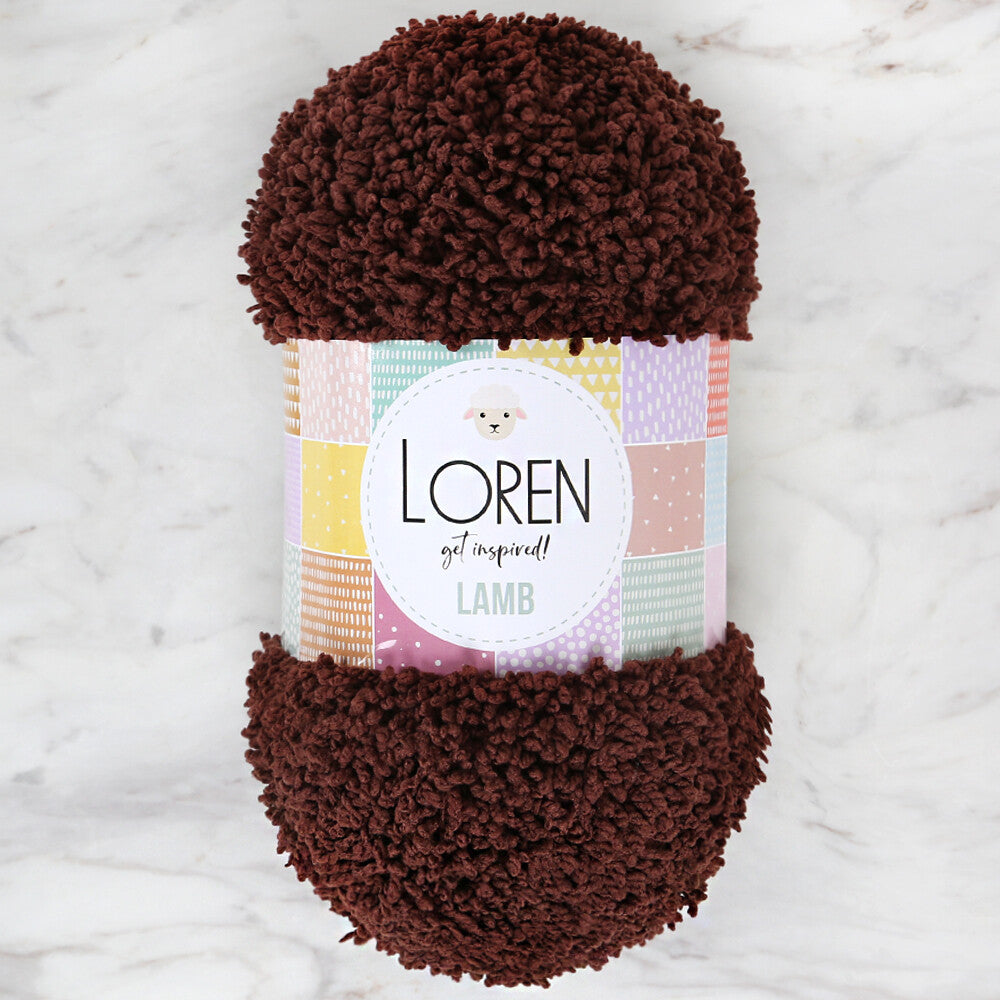 Loren Lamb Baby Yarn, Brown - R043