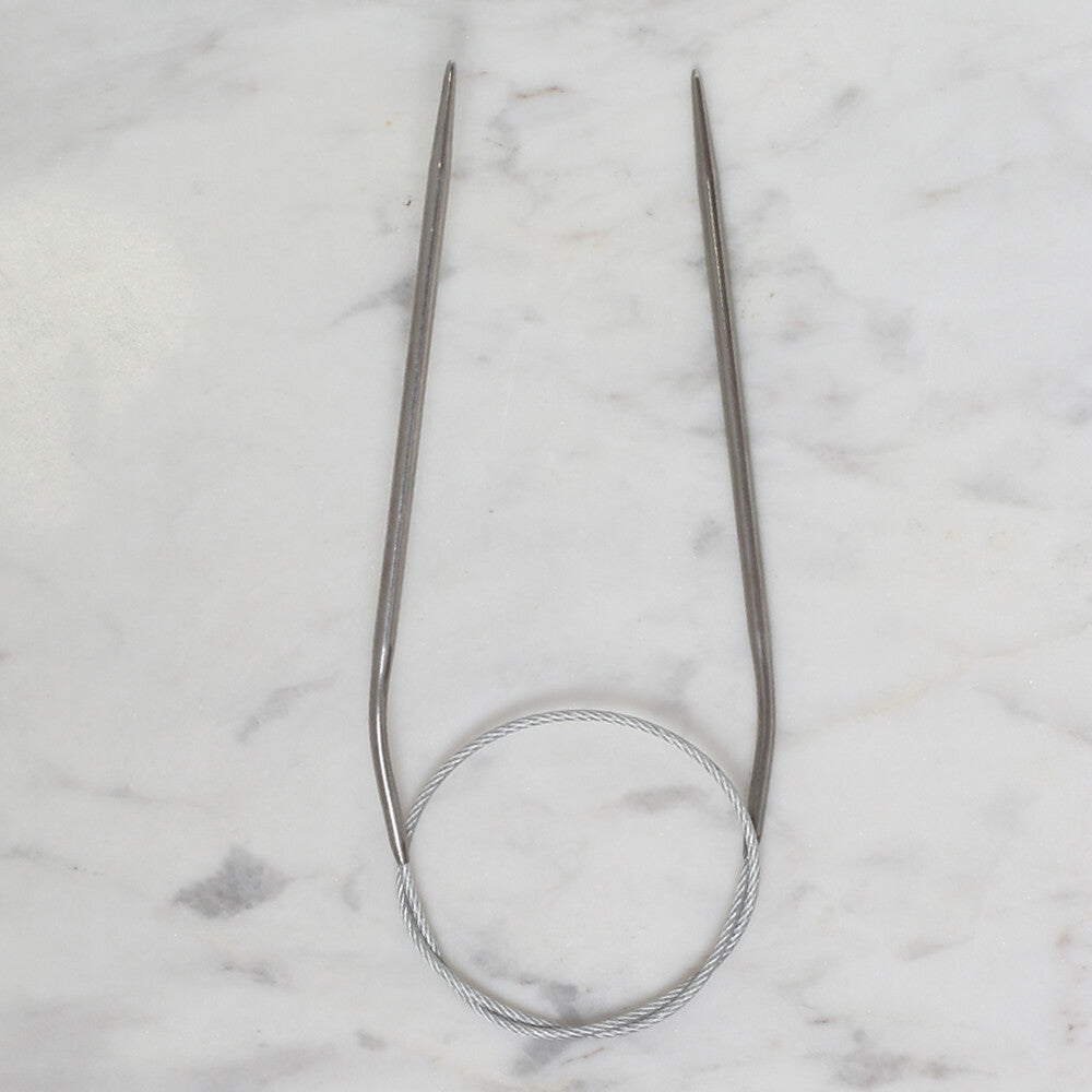 Loren Crafts 3mm 40 cm Steel Circular Knitting Needle