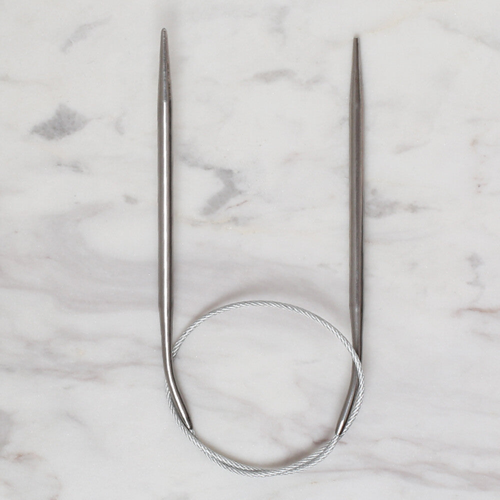 Loren Crafts 4mm 40 cm Steel Circular Knitting Needle