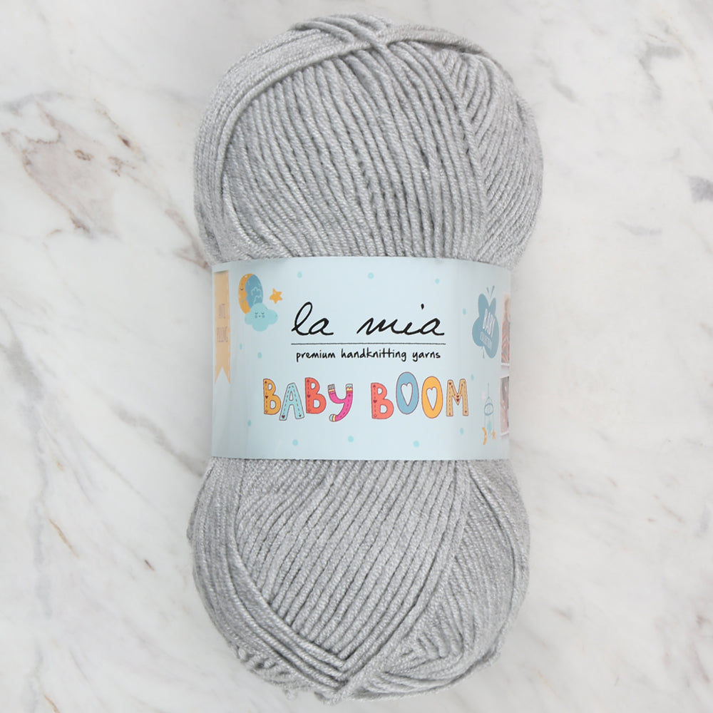 La Mia Baby Boom Yarn, Grey - 1111