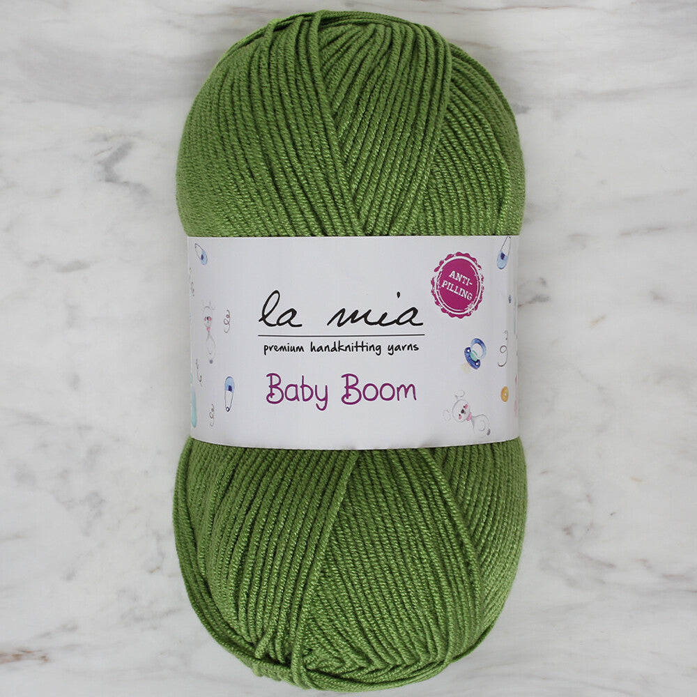 La Mia Baby Boom Yarn, Green  - 406